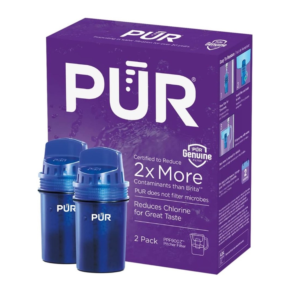 PUR Water Pitcher & Dispenser Replacement Filter 2-Pack,‎ (PPF900Z2)